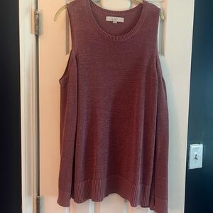 LOFT Open Shoulder Knit Top